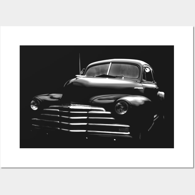 1947 chevrolet, black shirt Wall Art by hottehue